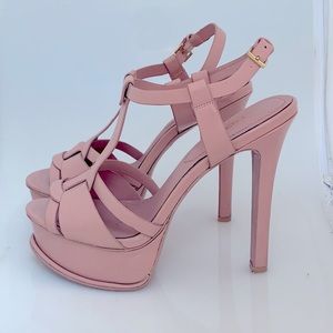 Aldo strappy sandals 5.5 inch platform nude